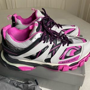 Balenciaga Track Sneaker LED TRICOLOR Grey Pink black w/ Box Men sz 48 15